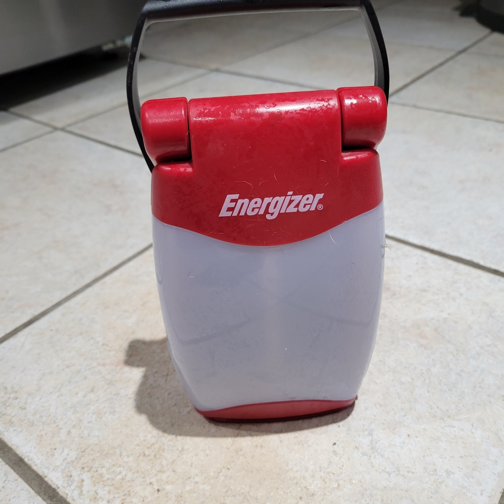 Energizer Red and White Portable LED Lantern